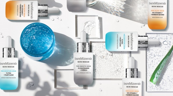 The agency behind the pack design used an ombre colour blush to "communicate the effectiveness with which the new serums are blended into the skin"