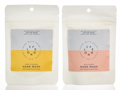 Lifelong offers a range of waterless, powdered personal care formulas and is just finalising designs on its durable, stainless-steel branded containers to store product in once mixed with water (Image: Lifelong)