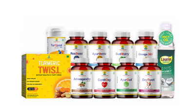 Yogic Secrets' range of products. © Lotus Herbals