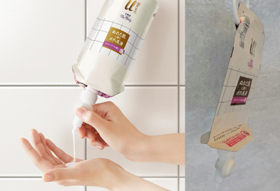 Kao Corporation has developed a new pump for its film-type packaging to replace its use of plastic pump bottles. ©Kao Corp